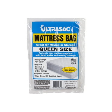 Leakproof Valve and Double Zip Seal Mattress Vacuum Bag Compression and Storage for Moving and Returns Sealable Bag for Memory Foam or Inner Spring Mattresses Queen/Full/Full-XL 